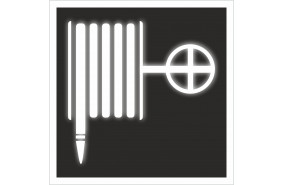 Знак "Пожарный кран" F 02 светоотражающий на ПВХ 1 мм Знак "Пожарный кран" F 02 светоотражающий на ПВХ 1 мм